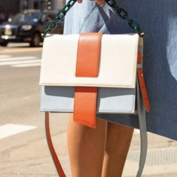 Andersson Bell For Women AGNES COLOR BLOCK CHAIN BAG - Picture 2 of 2